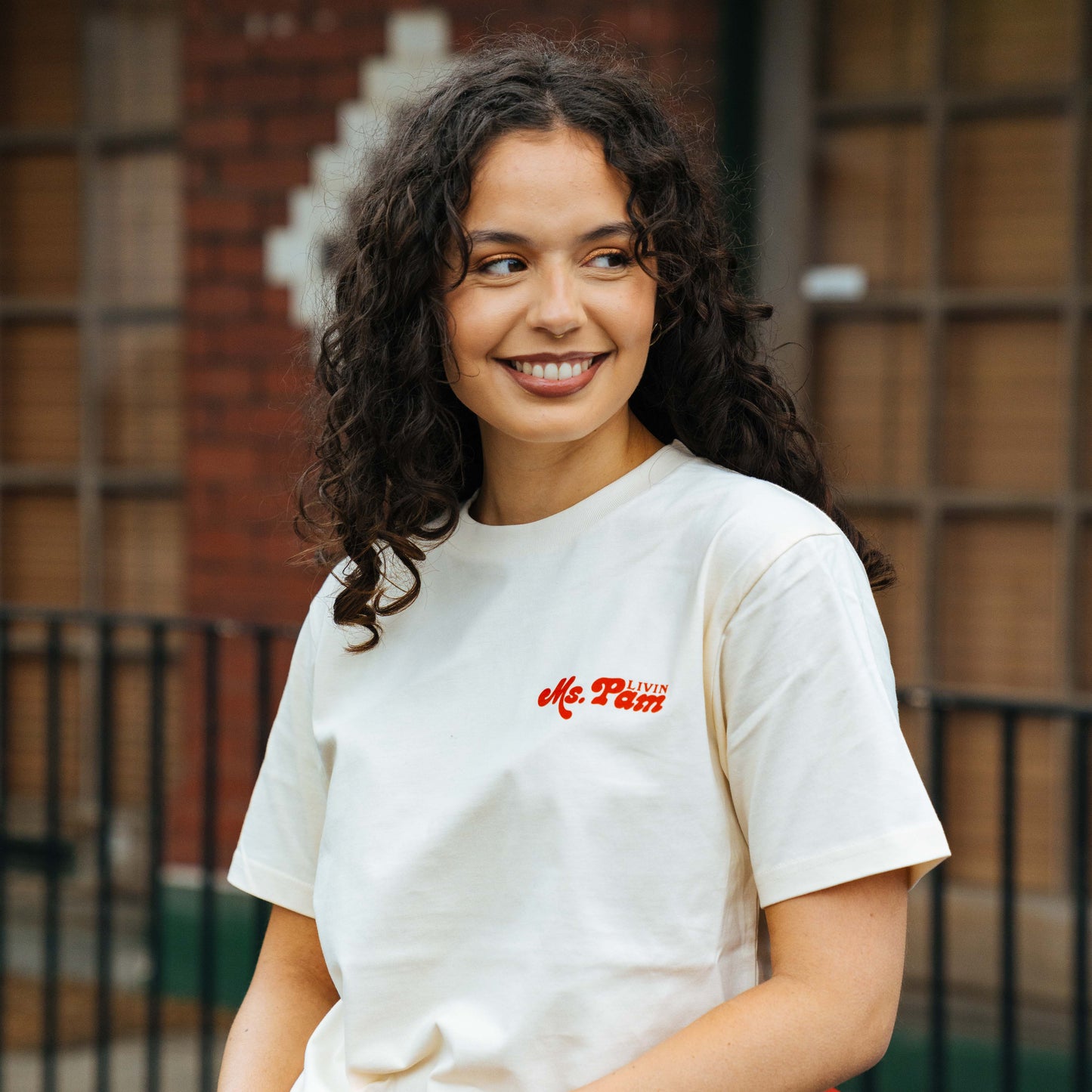 SPILL THE BEANS MS. PAM X LIVIN TEE